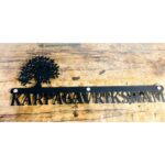 Stylish Metal Laser Cut Waterproof LED Wall Name Plate (2)