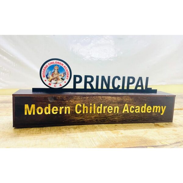 New Design Principal Personalised Desk Name Plate 600x600