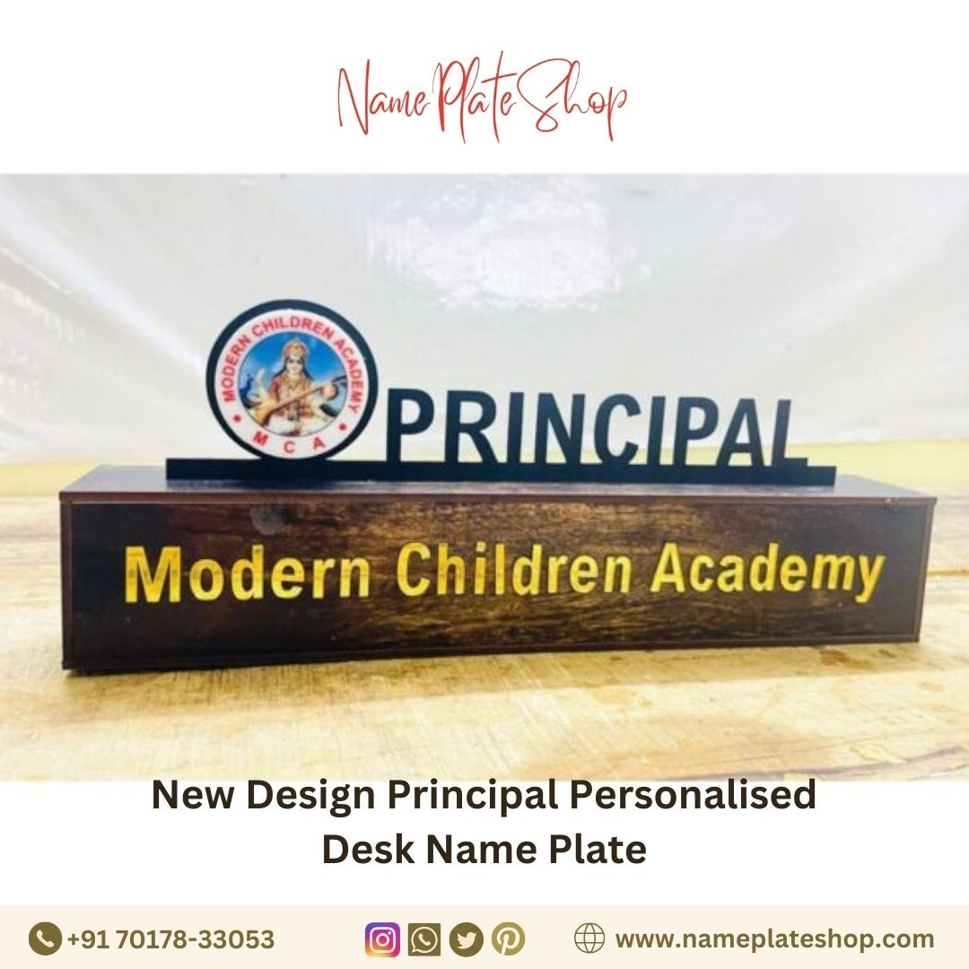 Principal Desk Name Plate for Modern Institutions