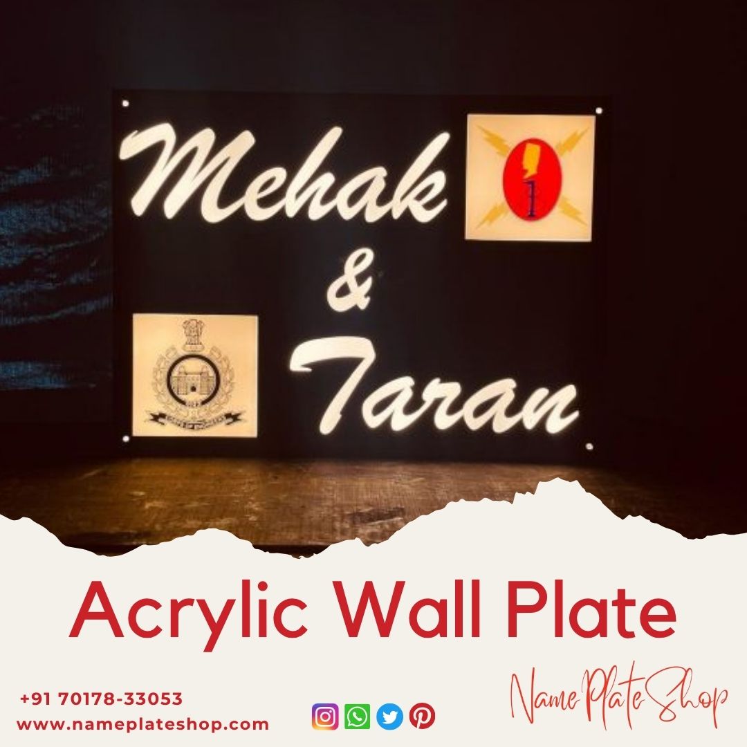 Acrylic Wall Plate