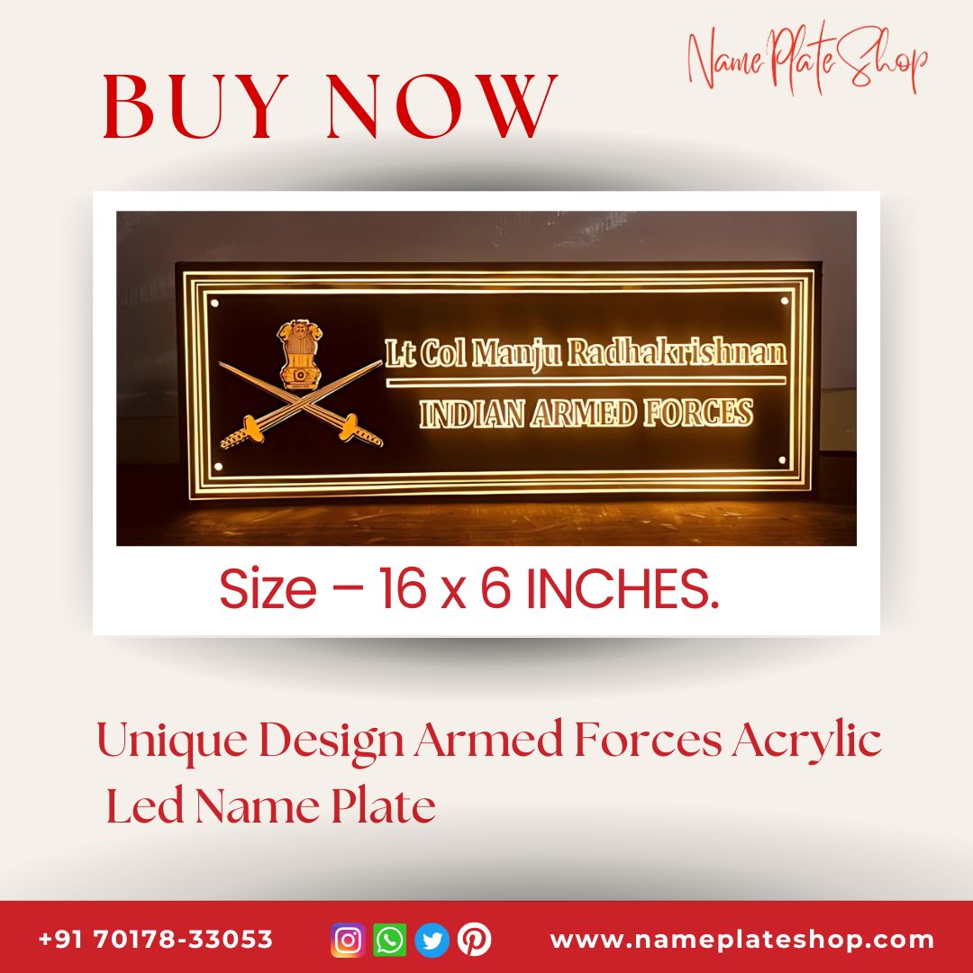 Forces Acrylic LED Nameplate