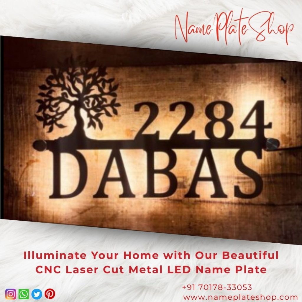 Metal LED Name Plate