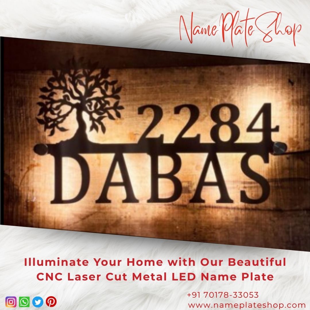 Metal LED Name Plate