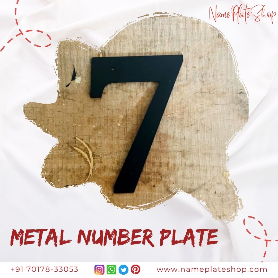 Metal Number Plate