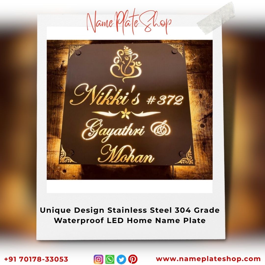 Waterproof LED Name Plates