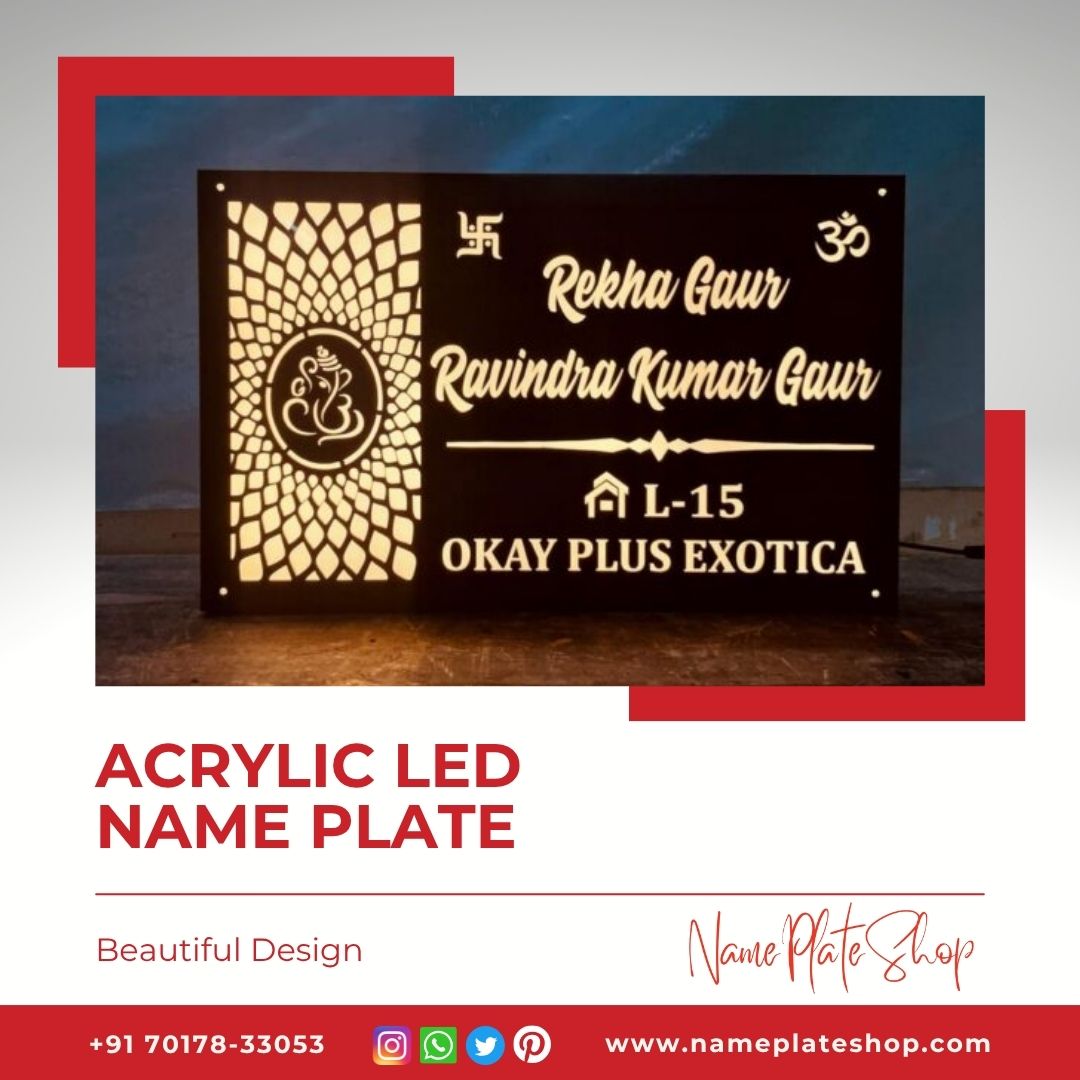 Acrylic LED Name Plate (3)