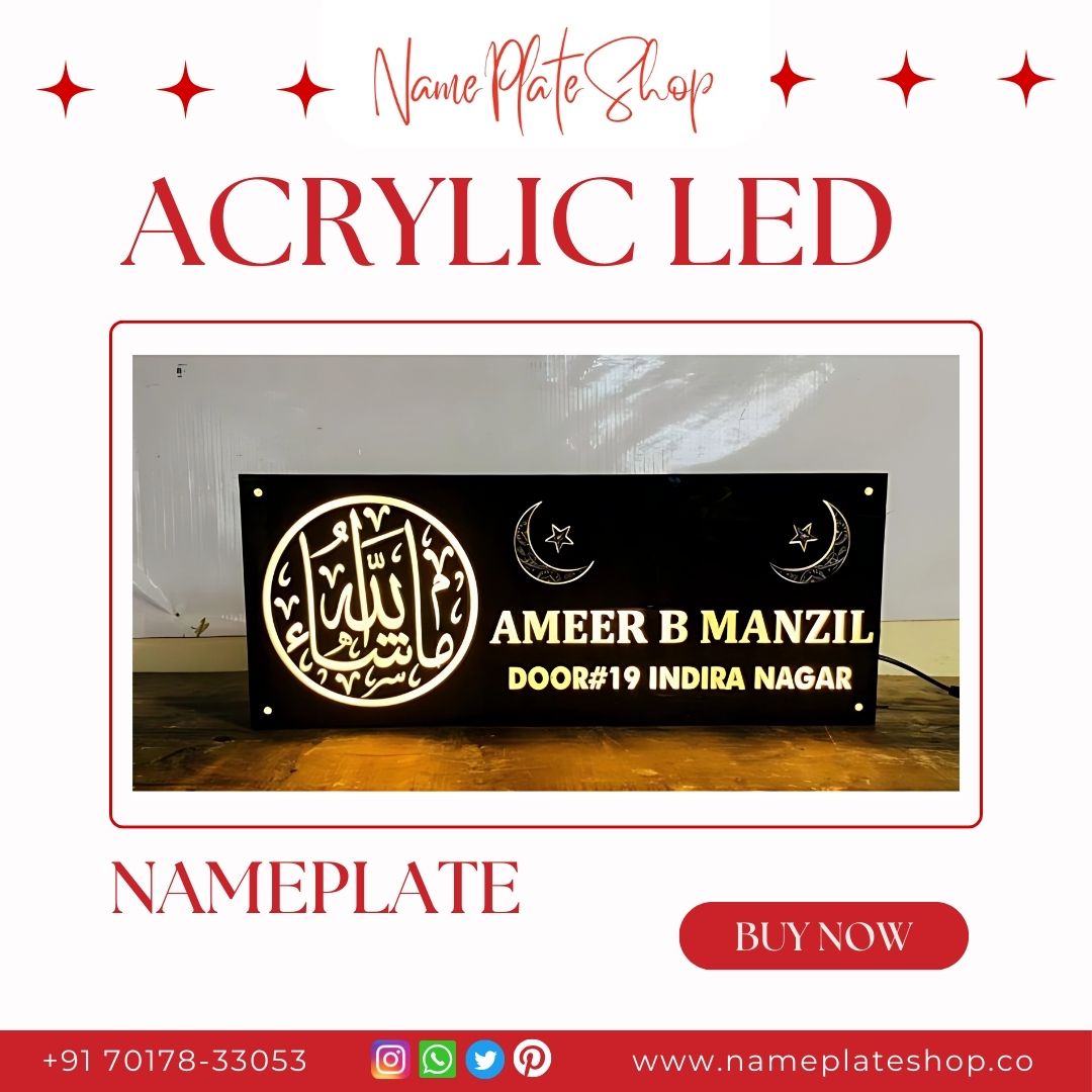 Acrylic LED Name Plate