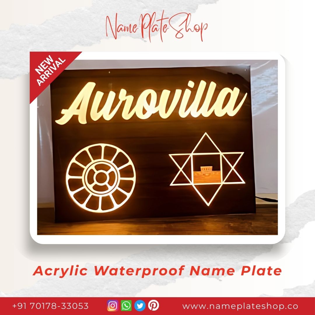 Acrylic Waterproof Name Plate