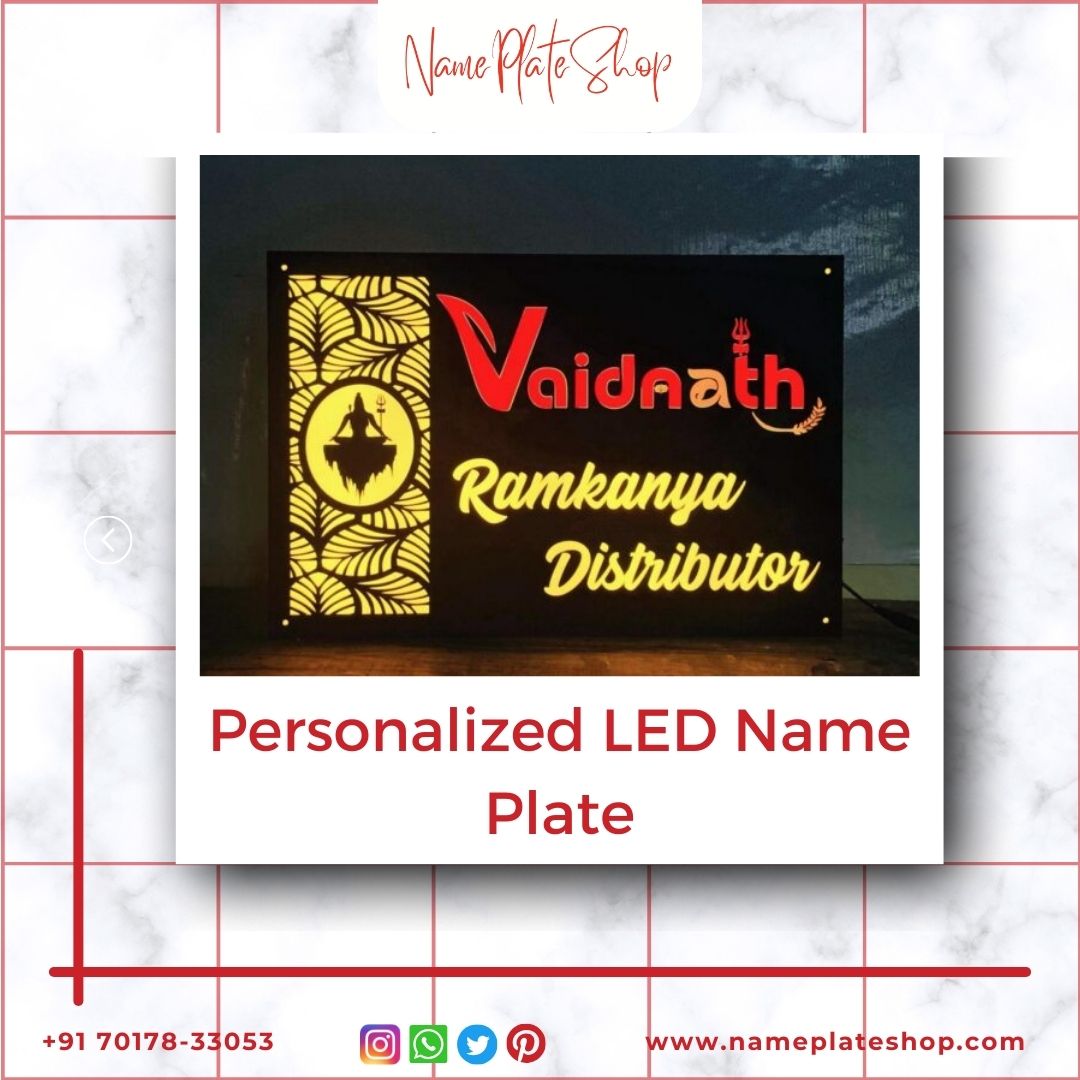 Personalized LED Name Plate