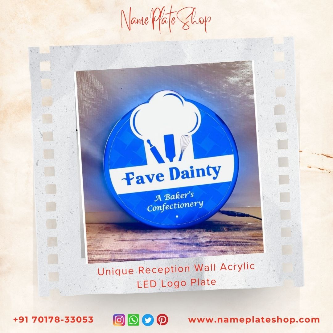 Acrylic LED Logo Plate