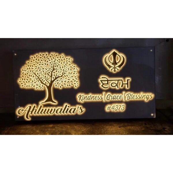 Acrylic LED Name Plate