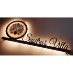 Designer Metal LED Home Name Plate 2 2