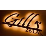 Gills Metal LED Home Name Plate 5 2