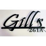 Gills Metal LED Home Name Plate 5 4