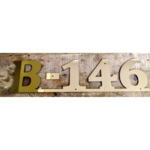 Golden Gloss Letters Nameplate