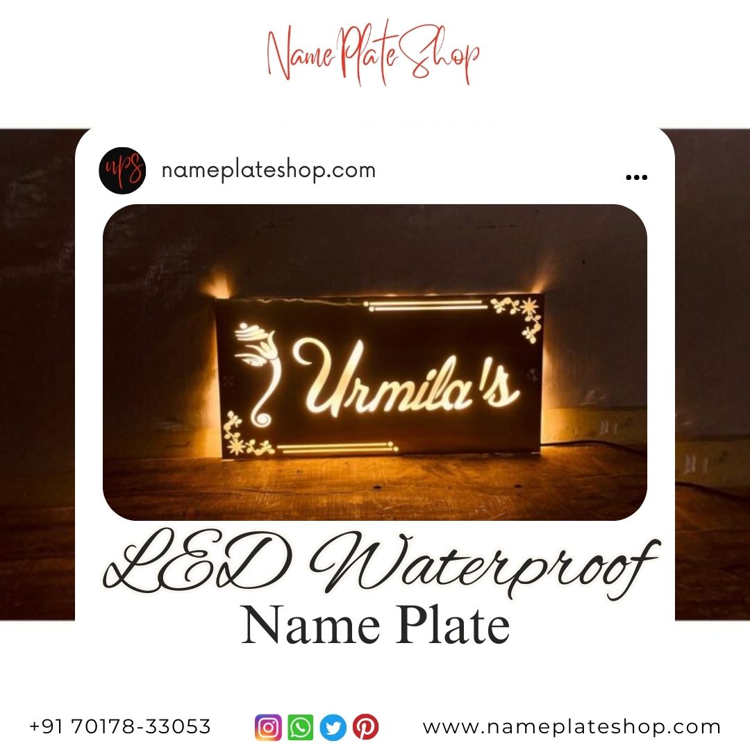 LED Waterproof Name Plate