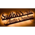 Metal LED Waterproof Custom Design House Name Plate 1