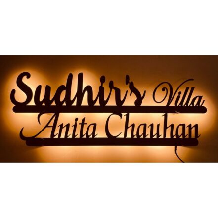 Metal LED Waterproof Custom Design House Name Plate 441x441