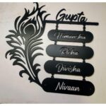 Mor Pankh Design Metal Laser cut Home Name Plate 3 new 2