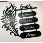 Mor Pankh Design Metal Laser cut Home Name Plate 3 new 3