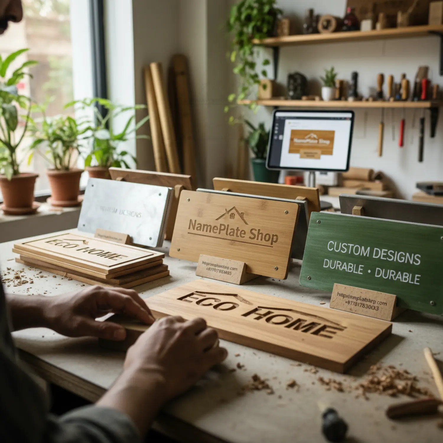 Eco-Friendly Name Plate