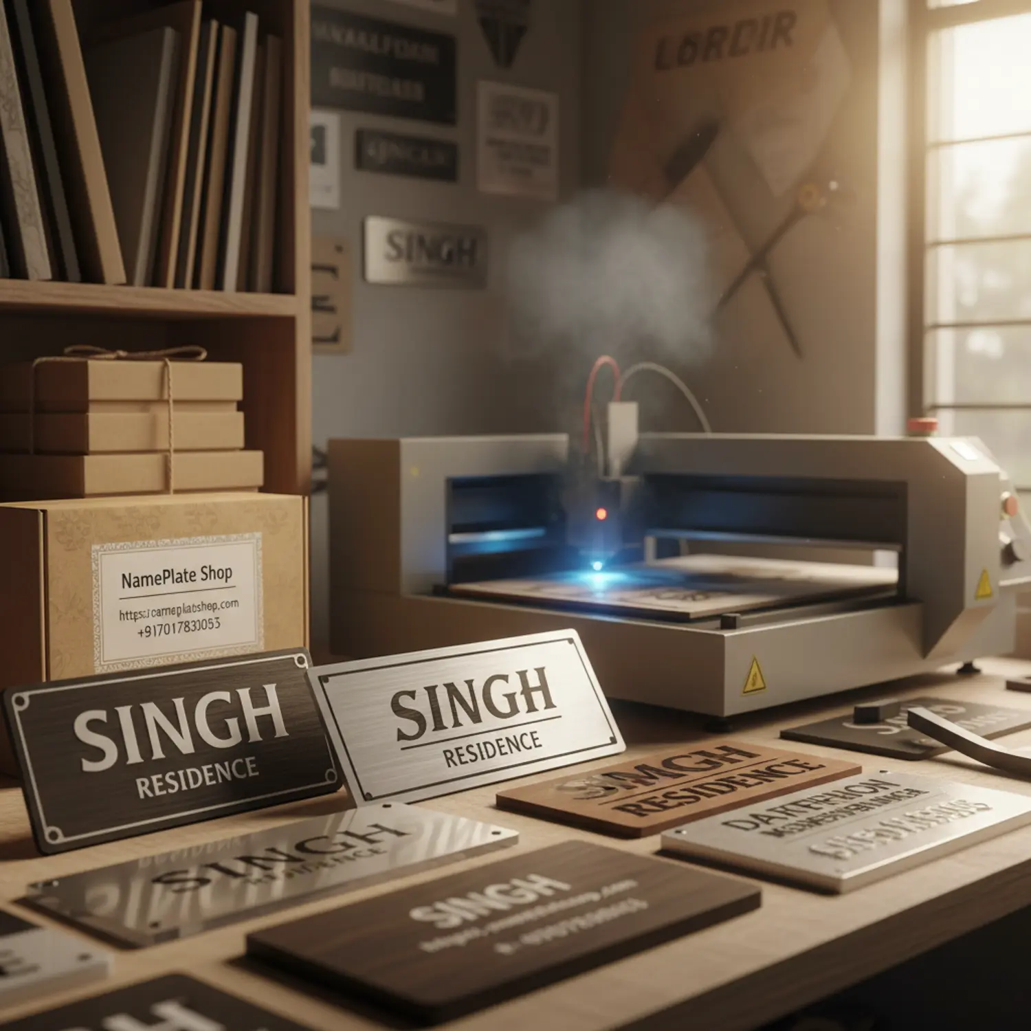 Laser Cut Name Plate