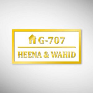 Acrylic Letters Home Nameplate