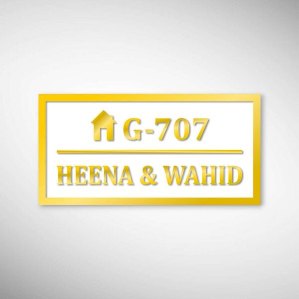 Acrylic Letters Home Nameplate