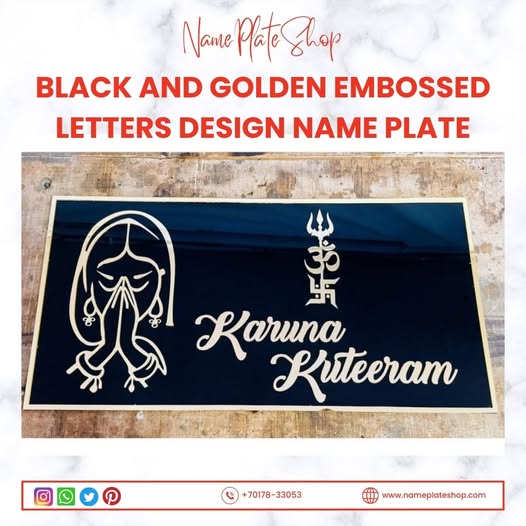 Letters Name Plate