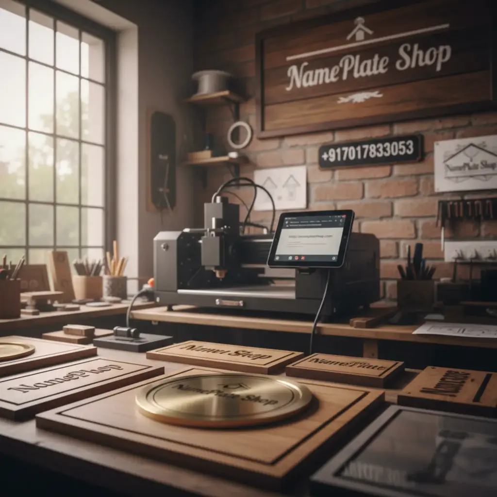 custom name plate shop