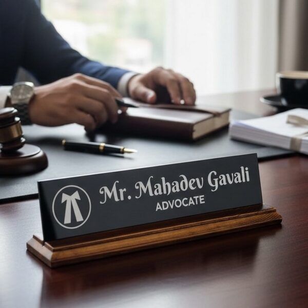 Acrylic Desk Nameplate