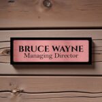 Acrylic Engraving Nameplate