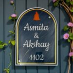 Blue Acrylic Nameplate