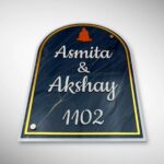 Blue Acrylic Nameplate 3