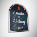 Blue Acrylic Nameplate 4