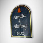 Blue Acrylic Nameplate 6