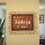 Handcrafted Wooden Nameplate 3