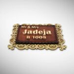 Handcrafted Wooden Nameplate 4