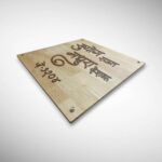 Handcrafted Wooden Stylish Nameplate 3