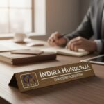 Metal Desk Nameplate