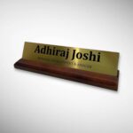 Metal Desk Nameplate 3
