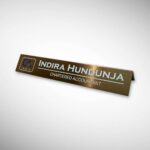 Metal Desk Nameplate 6