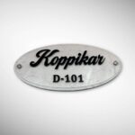 Oval Marble Finish Nameplate 2