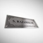 Personalized Stainless Steel Nameplate 4