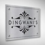 Steel Letters Etched Nameplate 5