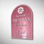 Stone Textured Handcrafted Nameplate 5