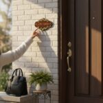 Wood Brown Polish Nameplate