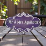 Wood Brown Polish Nameplate