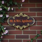 Wood Brown Polish Nameplate 2