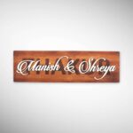 Wood Inlay Work Nameplate 3